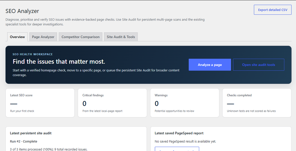 Seo analyzer